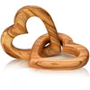Olive Wood Connected Hearts | A Great Gift on Valentine, Engagement and Wedding