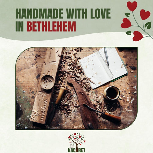 Personalized Olive Wood Connected Hearts