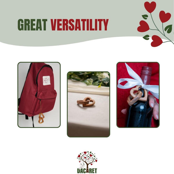 Olive Wood Connected Hearts | A Great Gift on Valentine, Engagement and Wedding