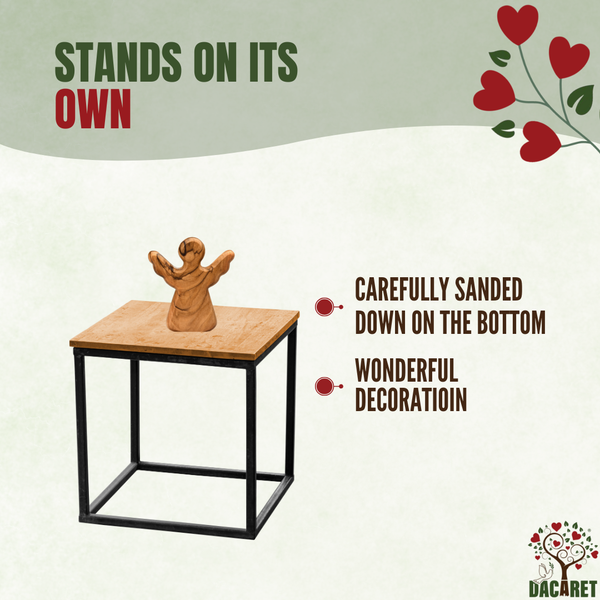 4” Personalized Olive Wood Guardian Angel