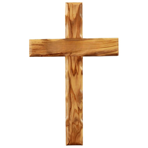 Wall Cross, Crosses from Bethlehem, 10'' - 25CM, Holy Land. Olive Wood Crucifix. Hanging Home Decor. Gift for Godparents, Grandchildren, New House, Christmas or Easter