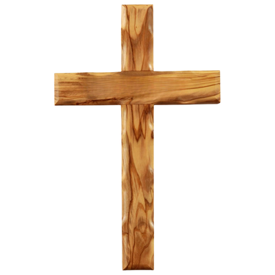 10'' Customized Wall Cross from Bethlehem, Holy Land | Olive Wood Crucifix