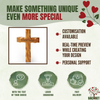 10'' Customized Wall Cross from Bethlehem, Holy Land | Olive Wood Crucifix
