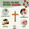 10'' Customized Wall Cross from Bethlehem, Holy Land | Olive Wood Crucifix