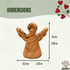 4” Personalized Olive Wood Guardian Angel